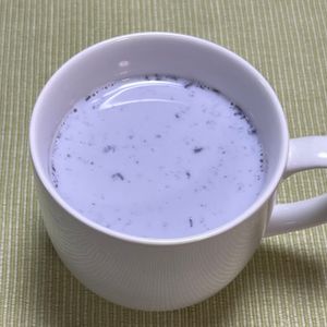 キャピタンの作ってみた!投稿(ブルーベリーホットミルク)