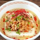夏の【冷やし担々豆腐】包丁まな板いらずのおつまみ奴