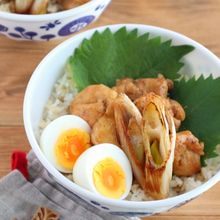 ごはんがすすむ！下仁田ねぎの焼き鳥丼