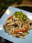 ぽかぽか生姜レシピ｜無限生姜｜生姜と豚ひき肉のエスニック炒め