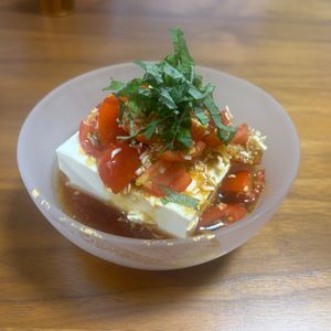 こむぎの作ってみた!投稿(箸休めに！ミニトマトの中華風冷ややっこ)