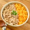 食べ応えも栄養もUP！【えのき鶏そぼろ丼】の工程3