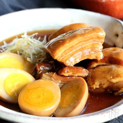 豚の角煮と煮玉子(動画あり)