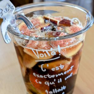 まゆのの作ってみた!投稿(ヘルシー♡いちじくのバルサミコソーダ)