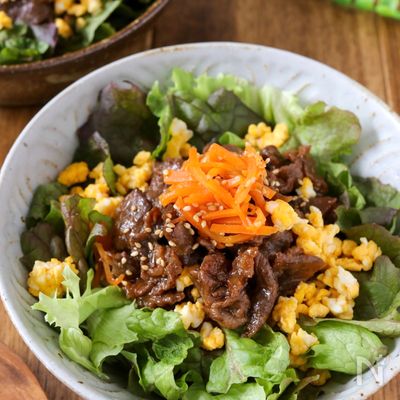 簡単&時短 食べたらキンパ!【サラダキンパ丼】