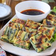 ヘルシー！豆腐のニラチヂミ
