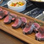 鹿肉のロースト。