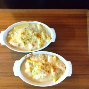 チョロリスの作ってみた!投稿(とろ～りチーズの♪『チキンマカロニグラタン』)