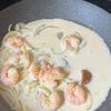 えびとほうれん草の豆乳クリームパスタの工程5