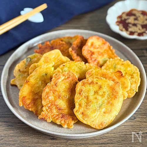 カリもち♪長ねぎとチーズのチヂミ