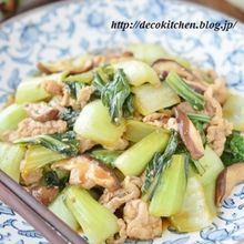 お酢でさっぱり感をプラス!「豚こまと青梗菜のオイスター炒め」