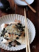 炒めしらすの冷奴。