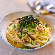 和えるだけで絶品！ツナときのこの和風パスタ