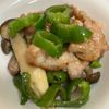 あいるんの作ってみた!投稿(きのことピーマンと鶏肉の旨塩マヨ炒め)