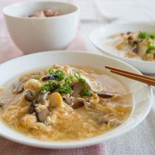 『豆腐のかき玉あんかけ』