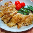 じゅわ〜っとコク旨♡ガリバタ醤油のオニオンソースチキン