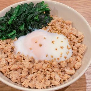 ミルクの作ってみた!投稿(鶏ひき肉で節約中にも嬉しい！『焼肉鶏そぼろ丼』)