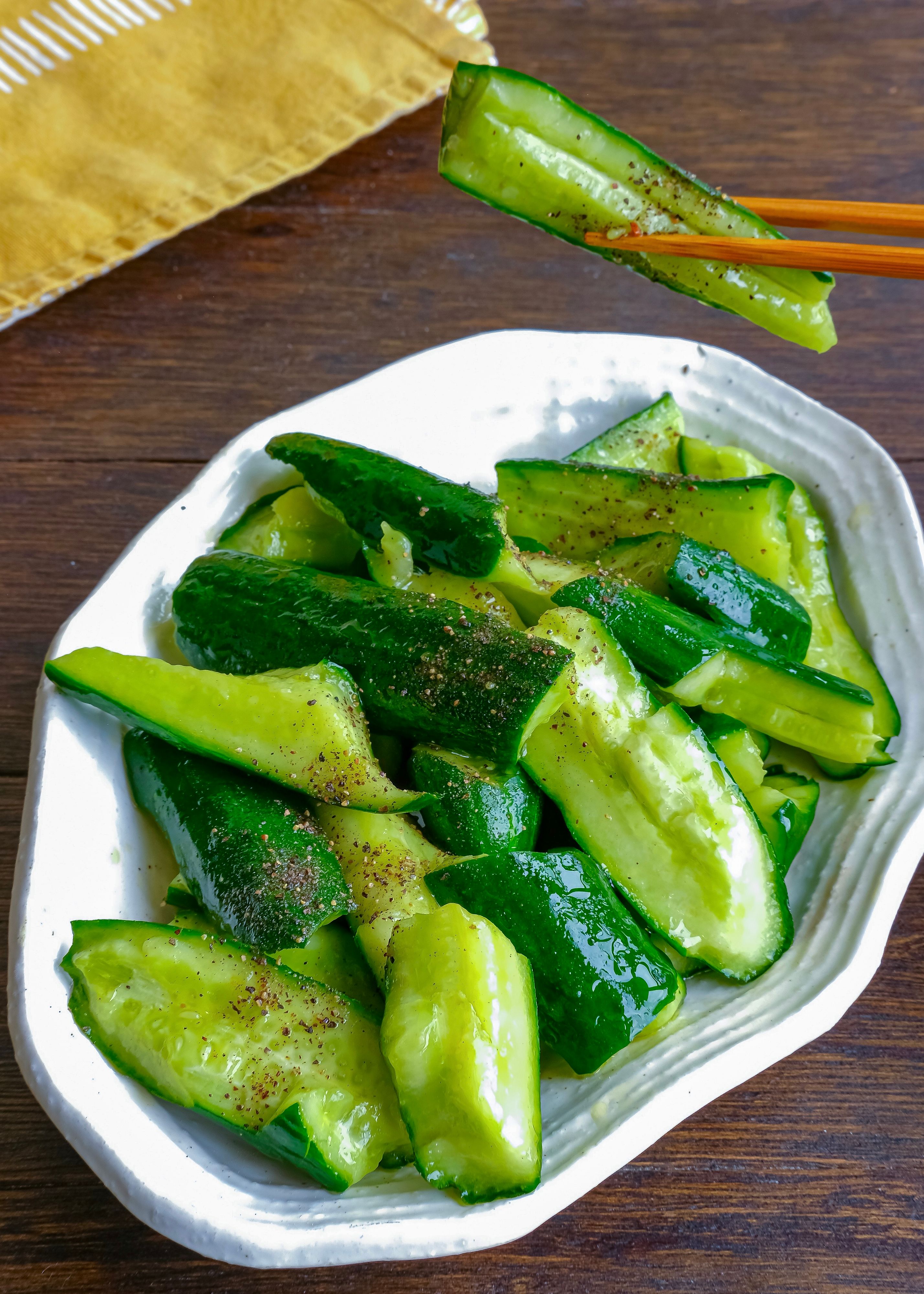 さっぱりやみつき！さっぱりレモン割りきゅうり | レシピサイトNadia