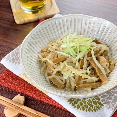 あ、塩ラーメンの味！もやしとメンマの鶏だし炒め《低カロ満腹》