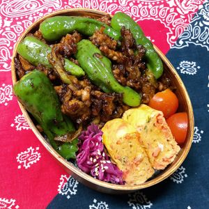 297558の作ってみた!投稿(行列の中華屋さんの🍚豚ネギししとうの♪にんにく味噌炒め🤩)