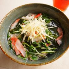 豆苗のとろ～り餡かけにゅうめん