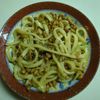 たりおの作ってみた!投稿(ねぎ納豆の焼きうどん)