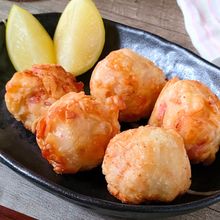 【はんぺんボール】餃子の皮でカリカリ！紅生姜入りレシピ