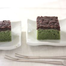 【ライスミルク×米粉】よもぎのあんこのっけケーキ