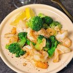 【エビブロッコリーのにんにく醤油炒め】やみつき！ぷりコリ食感