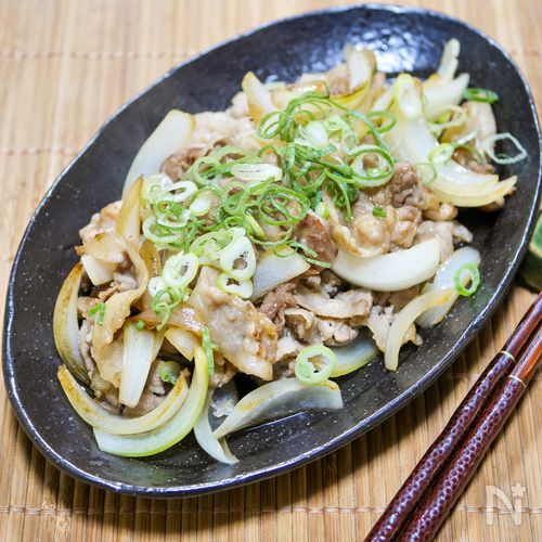 下味をしっかり「薄切り豚バラ肉で作る豚の生姜焼き」