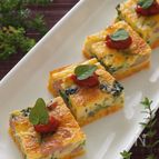 お野菜たっぷり！キッシュ風なカラフル卵焼き。