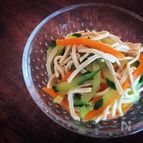 【スライサー副菜】干豆腐の胡麻油和え