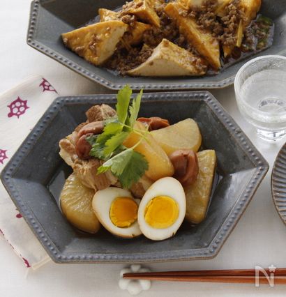 圧力鍋で豚バラ肉と大根の梅煮