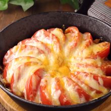 トースターにおまかせ♪豚キムトマチーズ焼き
