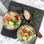 アボカドと茹で玄米のサラダ