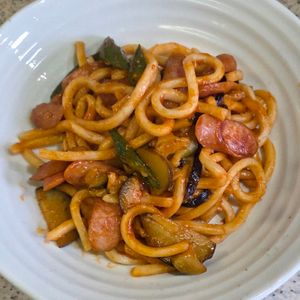 ivory0117の作ってみた!投稿(【オクラとナスのナポリタン風焼うどん】濃厚で美味しい！)