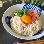 【釜玉明太そうめん】そうめんアレンジ