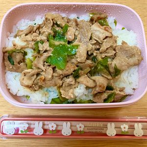 ありみの作ってみた!投稿(３ステップで作れる！簡単時短！『やみつき♡ねぎ塩豚丼』)