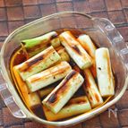 材料1つ！調味料1つ！簡単シンプル♩焼きネギの麺つゆ浸し