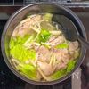 【白菜と豚肉とえのきの胡麻担々スープ】クセになる幸せのコク！の工程3