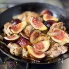 鶏もも肉といちじくのバルサミコ煮込み