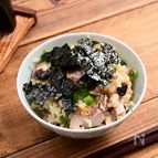 キムチでスタミナ「ゴマ油香るカツオキムチ釜飯」