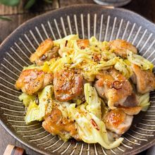 鶏とキャベツの塩だれ炒め