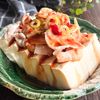 【豚肉と豆腐あったら!】ゆで豚と豆腐のスイチリ醤油ソースがけ