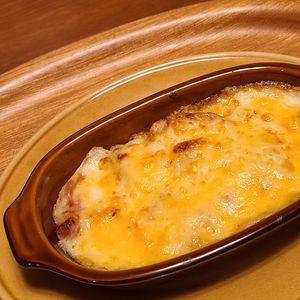 nonkoの作ってみた!投稿(子供も喜ぶ野菜グラタン！『里芋と長ねぎのなめらかグラタン』)