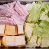 行列の定食屋さんの🍚豚バラキャベツと厚揚げの旨塩レモン🤩の工程1
