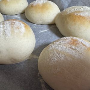 わーさんの作ってみた!投稿(たっぷりミルクのふたごパン。)