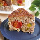 ケーキ型で豪華♪かぼちゃ入りミートローフ