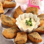 白身魚のフライ　和風わさび豆腐タルタルソース添え