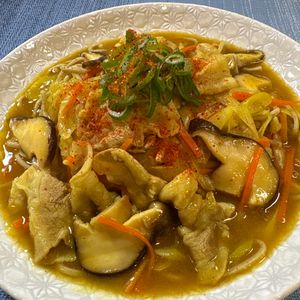 楽ラク手抜キッチン🐶🐾の作ってみた!投稿(すぐ出来る！豚カレーそば)